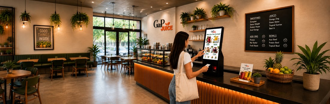 Fast food menu and combo ordering on EM POS